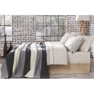 Памучно одеяло в комплект спално бельо – GRAY STRIPES